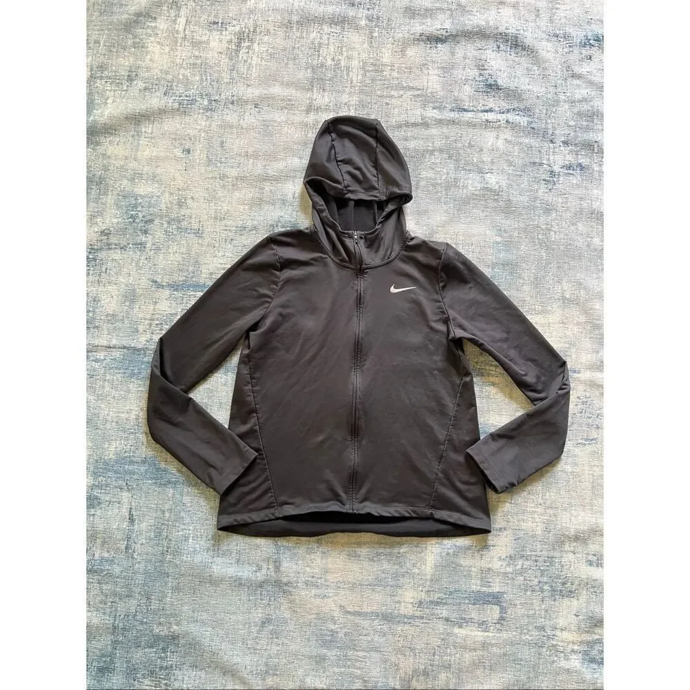 Nike Black Zonal Cooling Relay Running Hoodie Women's Medium